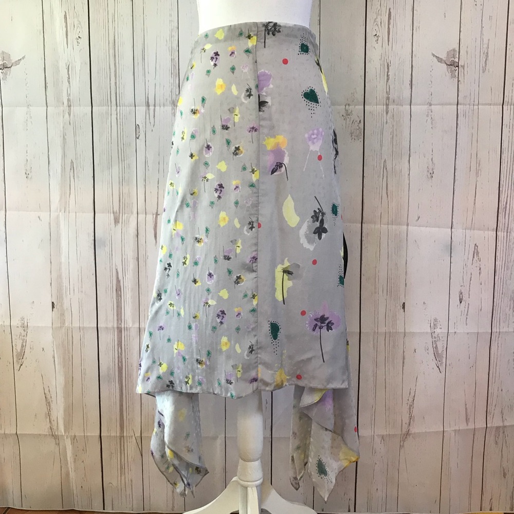 Topshop Boutique Gray And Purple Skirt Size 4 NWT